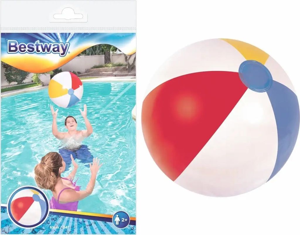 Nadmuchiwana piłka plażowa, 61 cm Zdjęcie produktu 23