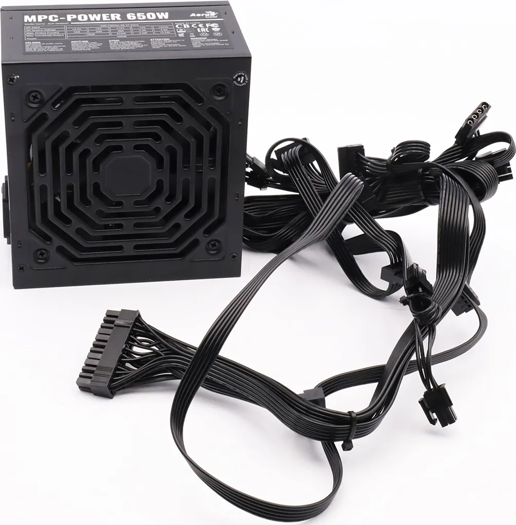 AeroCool MPC-Power 650W ATX ACPN-SE65AEB.11 Alimentation PC Fiable