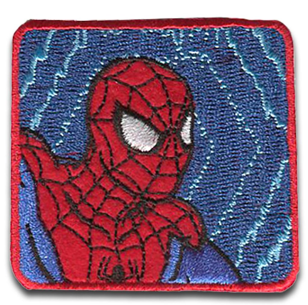 Marvel © Spiderman komiksová hlava čtverec - nášivka, Obrázek produktu 