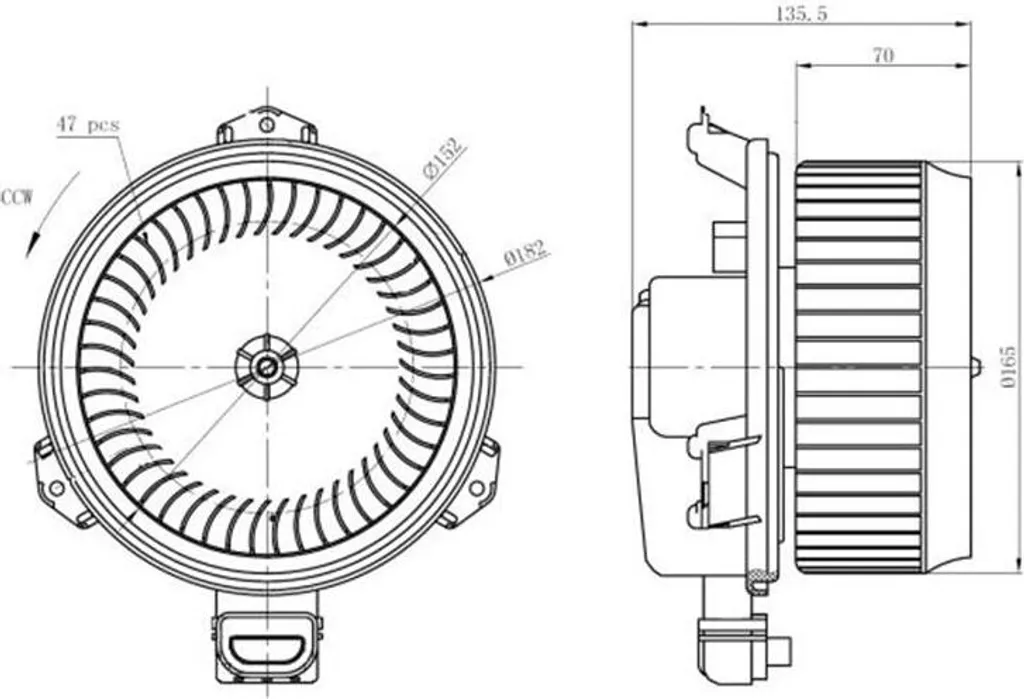 Ventilateur d'habitacle NRF 34298 : réparez votre chauffage bruyant
