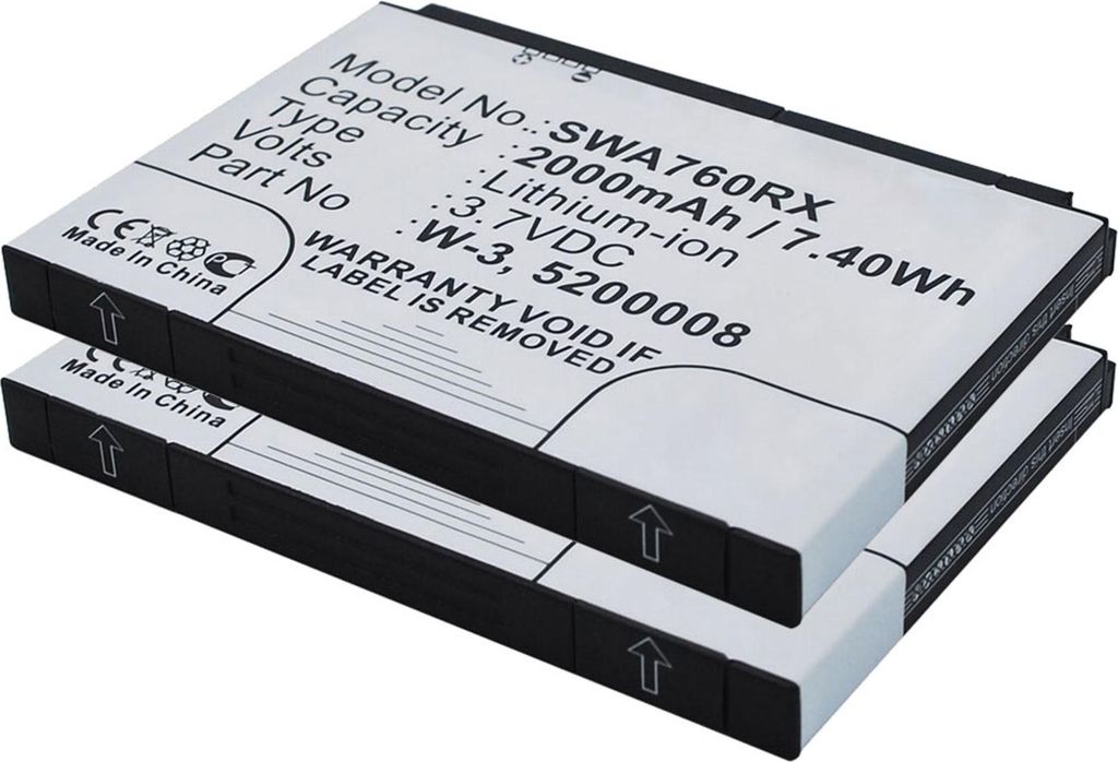 CELLONIC 2x Akku für Router & mobile Hotspots Kompatibel mit Sierra Wireless Aircard 785s, Aircard 760s, Aircard 762s, 5200008 - (2000mAh, 3.7V)