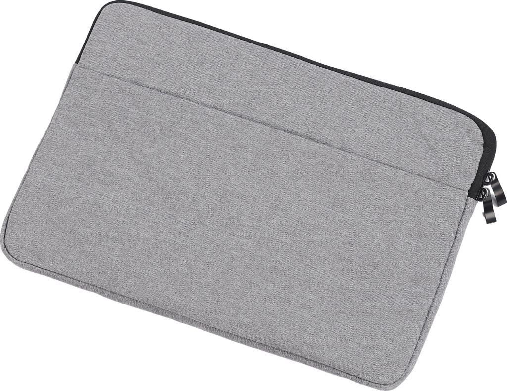 Case2go - Laptoptasche Hülle Tasche für Macbook, Laptop, Chromebook - Baumwolle - 13 Zoll - Mit Extrafach - Ultimativer Schutz - Hell Grau
