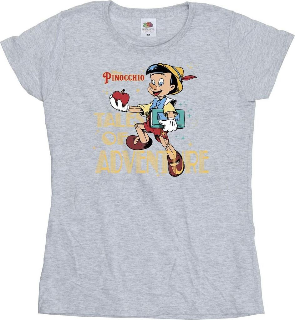 Pinocchio - "Tales Of Adventure" T-Shirt für Damen BI54541 (XL) (Sportgrau)