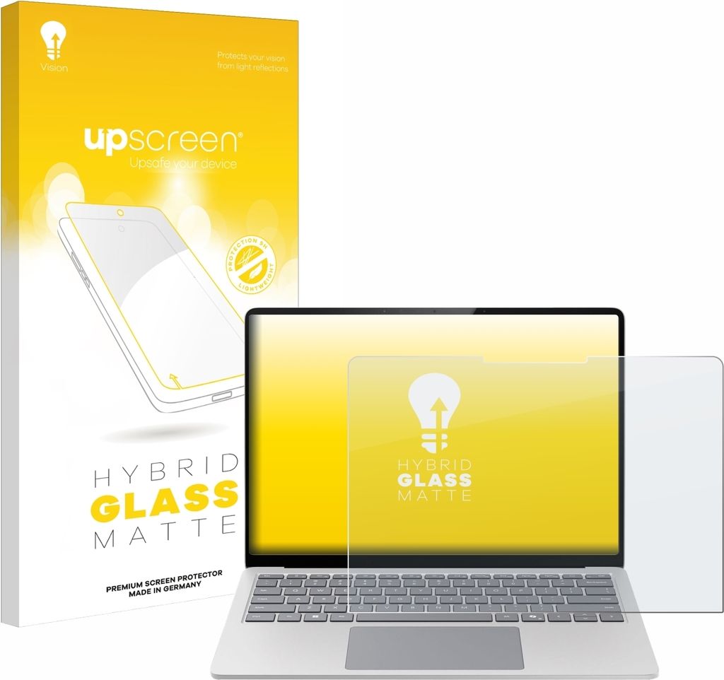 upscreen Entspiegelungs Schutzglas für Microsoft Surface Laptop 7 13.8" Schutzfolie Panzer Folie Glas Display Schutz matt