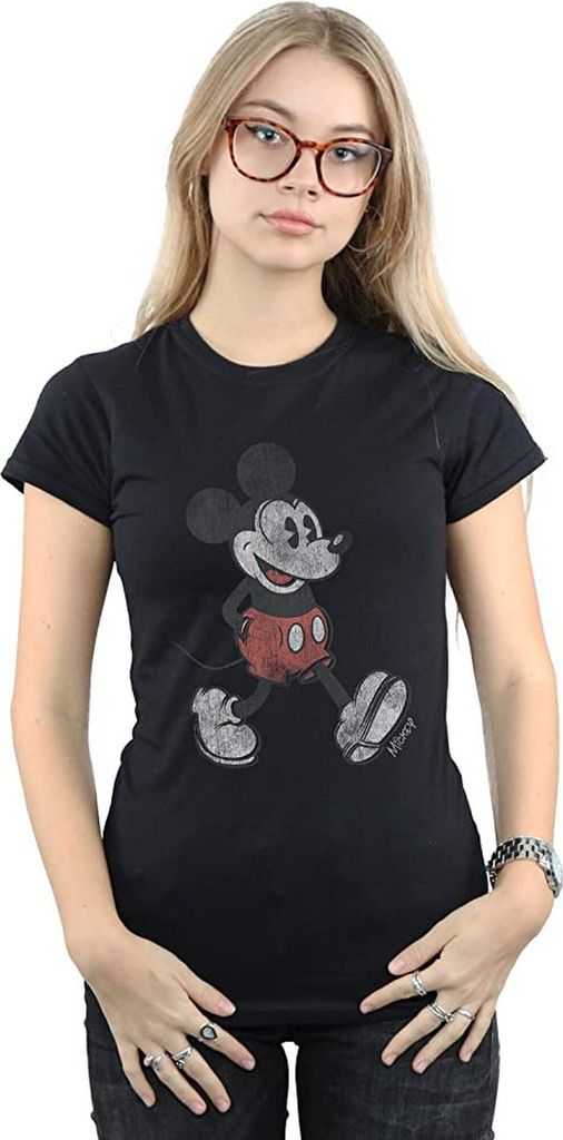 Disney - "Walking" T-Shirt für Damen BI1193 (XL) (Schwarz)