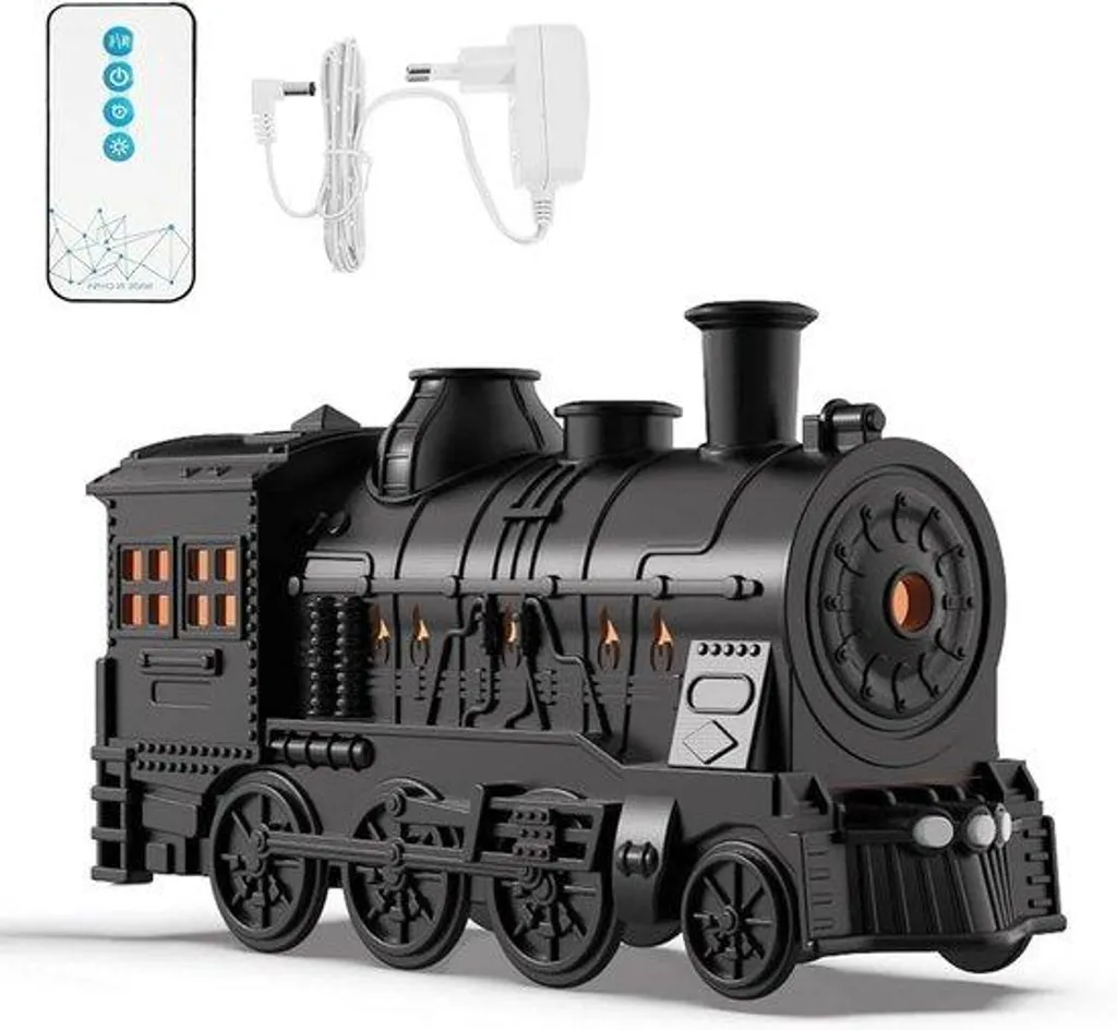 Diffuseur d'Huiles Essentielles Train Retro Humidificateur Ultrasonique