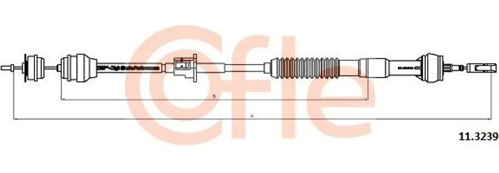 Câble d'embrayage COFLE 11.3239 pour Peugeot 306 - Réf OE 2150K4