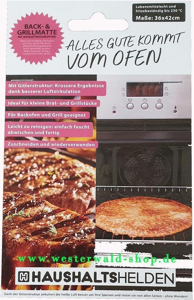 Haushaltshelden Back- und Grillmatte, zuschneidbar, Nr. 76755