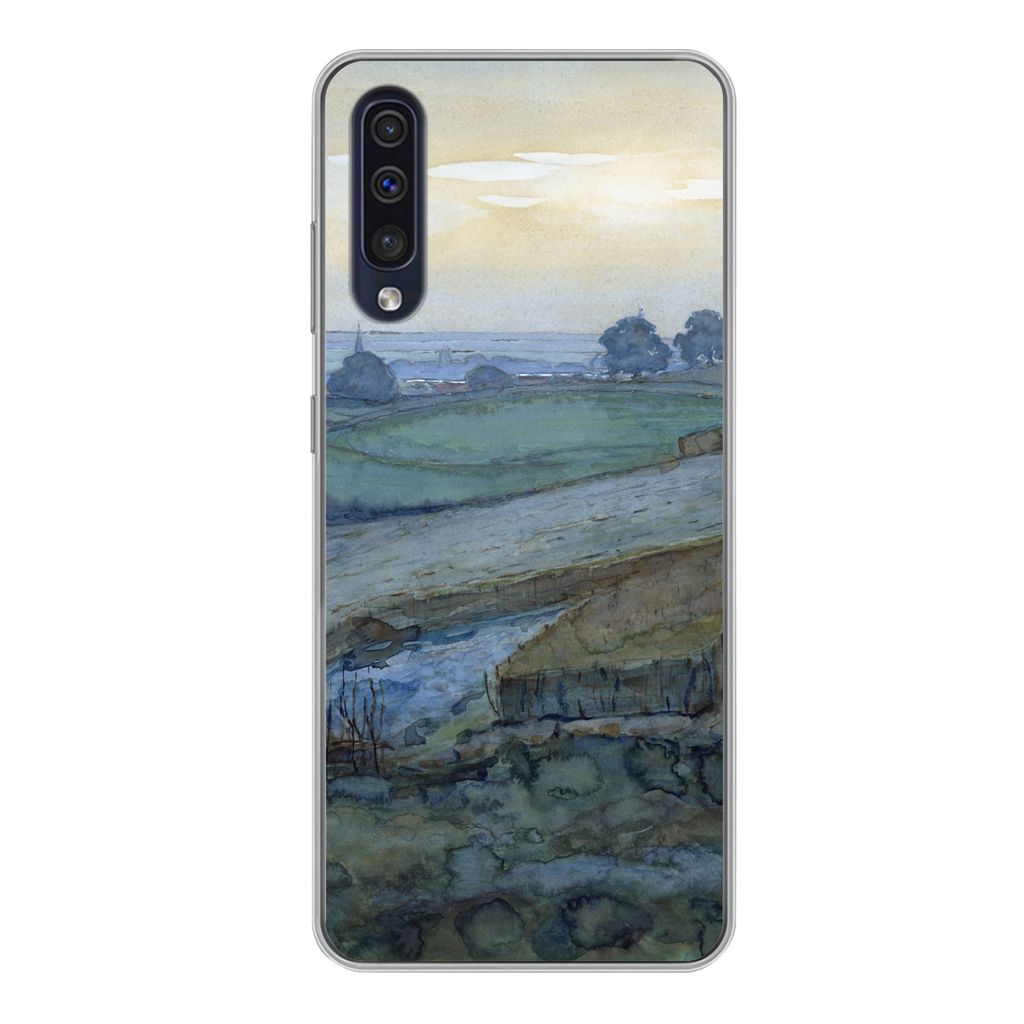 MuchoWow Handyhülle Schutzhülle Hülle für Samsung Galaxy A50 Landschaft bei Arnheim - Piet Mondrian Silikon Softcase Handy Hülle - Mobiltele...