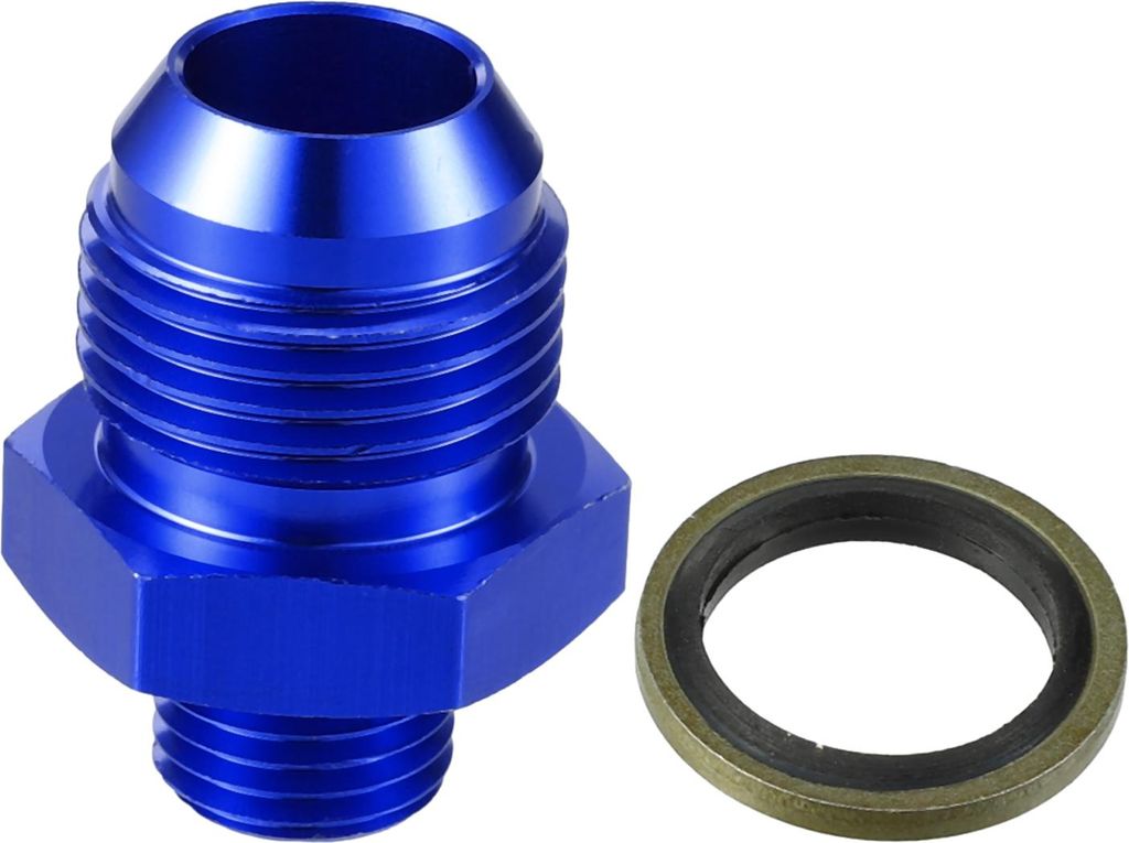 Kraftstoffanschluss mit Unterlegscheibe / Innere Kraftstoffleitung männlicher Flanschadapter für Autos M14x1.5 zu 10AN männlicher Flanschadapter...