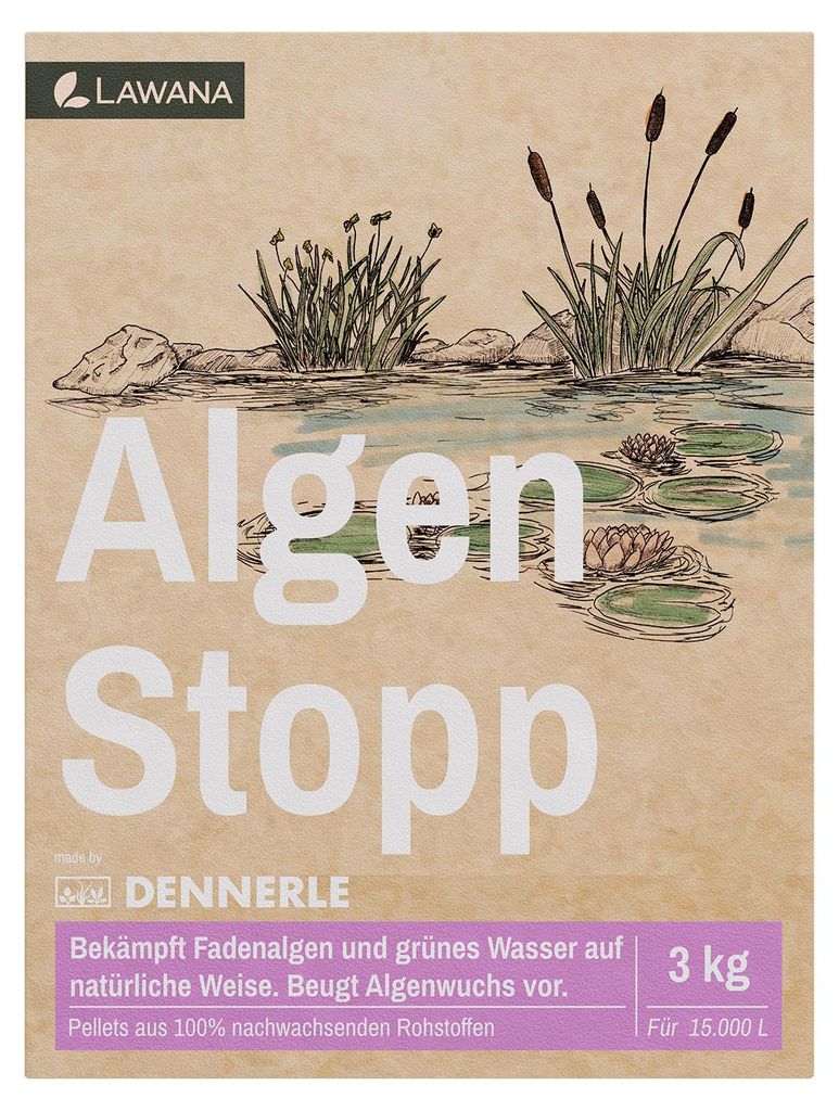Lawana Algen Stopp, 3 kg - Bekämpft Fadenalgen und grünes Produktbild 