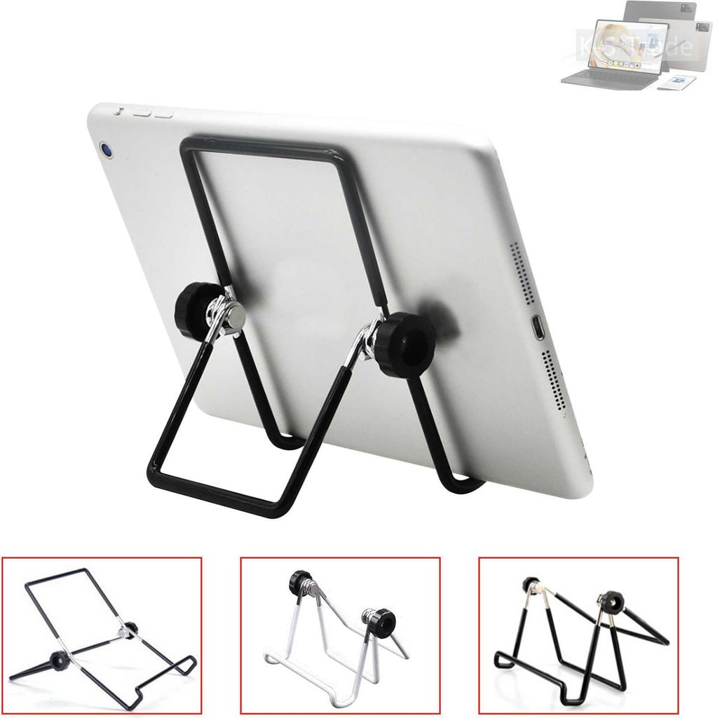K-S-Trade Tablet-Ständer Tablet-Halterung Tablet-Aufsteller kompatibel mit ZTE Axon Pad faltbarer Tischständer Tablet Halterung