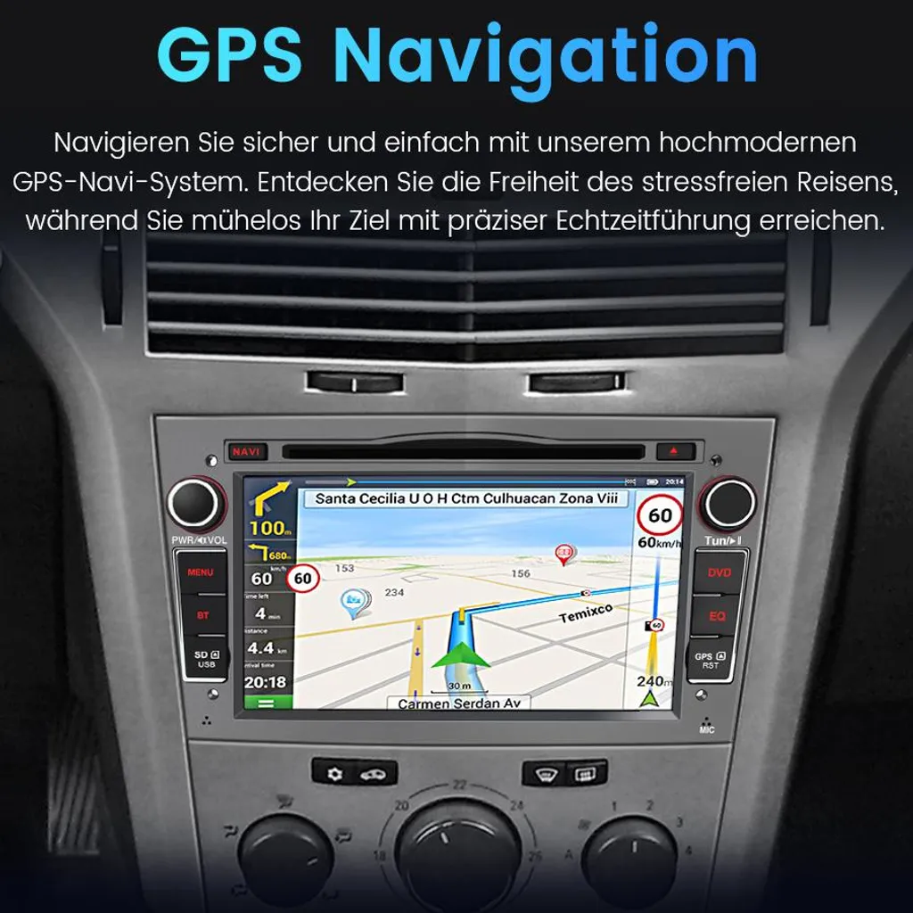 Autoradio tactile 7 pouces avec Bluetooth et commandes au volant pour Opel - 5