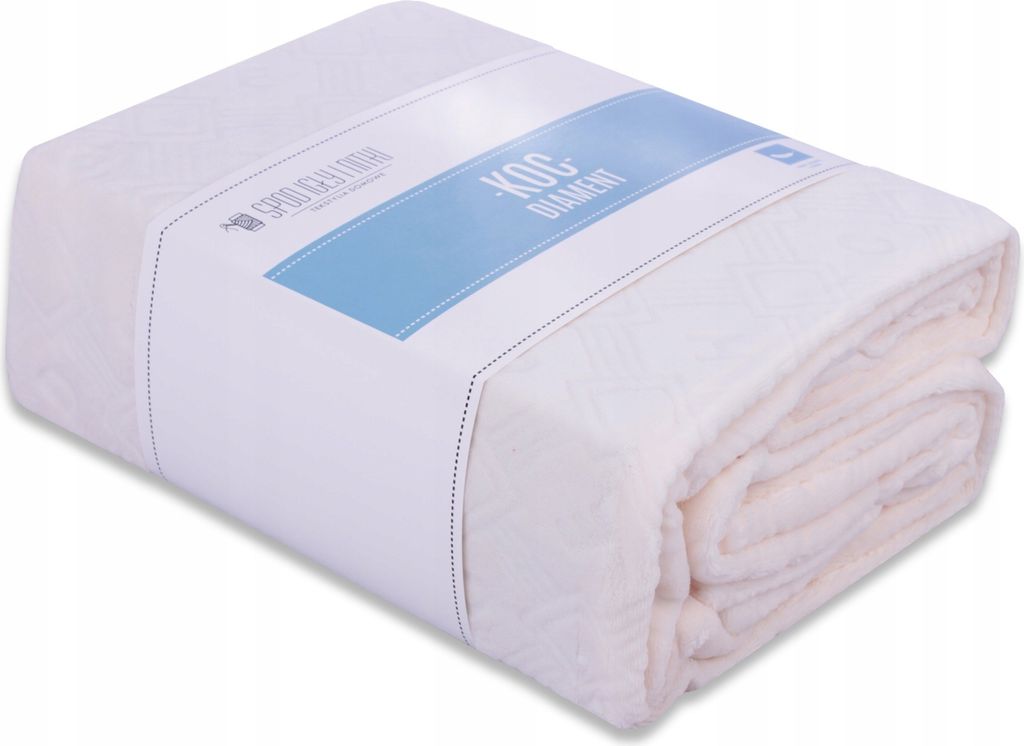 CREMY ECRU Kuscheldecke 200x220 DIAMOND