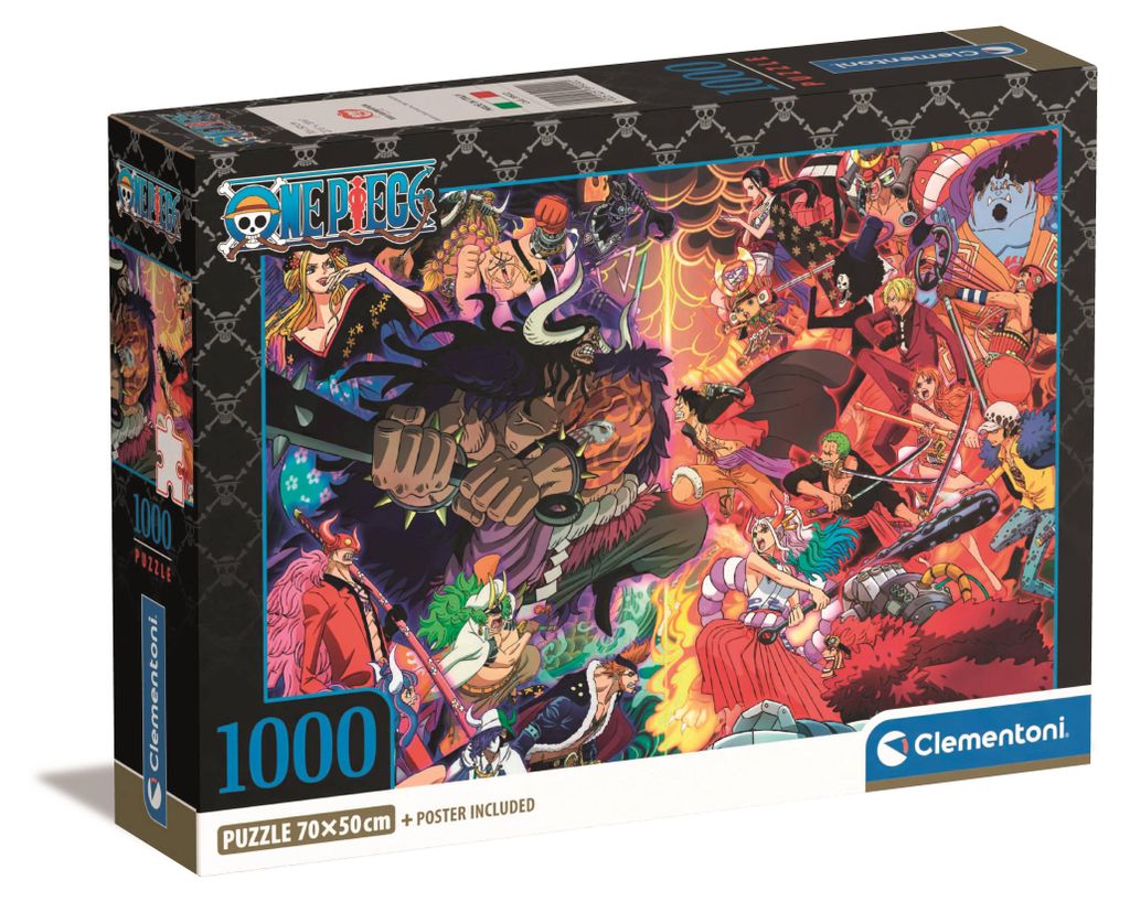 Clementoni 39922 - One Piece - 1000 Teile Puzzle Animé Collection Compact
