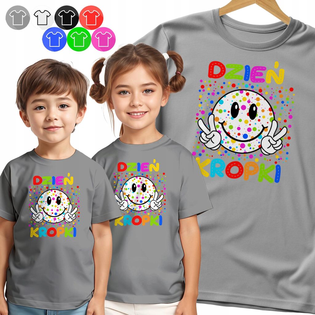 Kinder-T-Shirt - Tagsüber Tupfen-Emoticon - 86 Xxxs