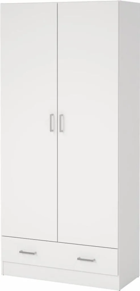 Armoire Pegida blanc idéale pour optimiser le rangement d'une chambre