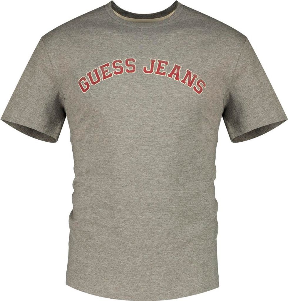 Guess Jeans Gj Cn Reg Collegiate Kurzarm-t-shirt Grau 2XL Herren Grau 2XL