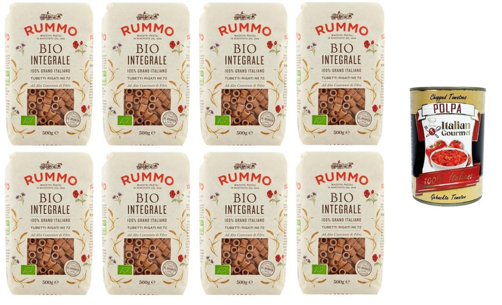 Rummo Tubetti Integrali N°72 100% Grano Produktbild 