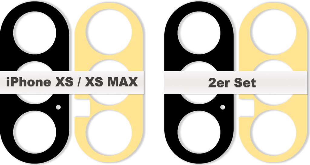 2x iPhone XS XS MAX Kamera Linse Glas Camera Glass Lens + Produktbild 