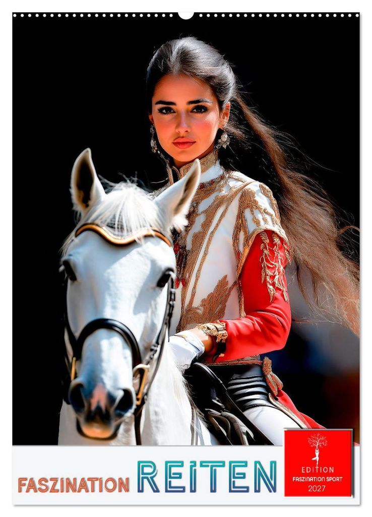 Faszination Reiten (Wandkalender 2027 DIN A2 hoch), CALVENDO Monatskalender