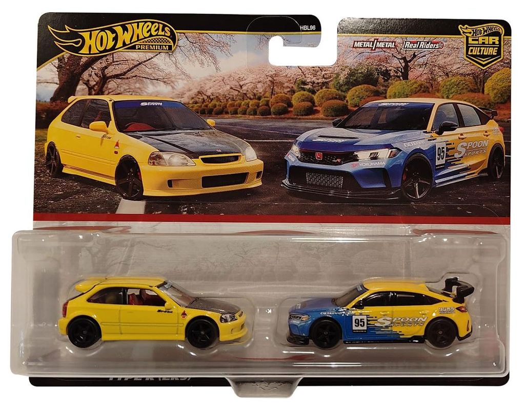 Mattel Hot Wheels Premium Car Culture 2er-Pack, Spielzeugautos für erwachsene Sammler