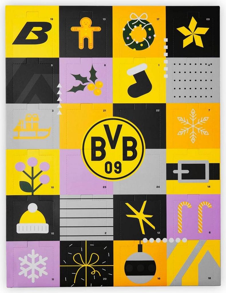 Borussia Dortmund BVB Sockenkalender 2025 Produktbild 