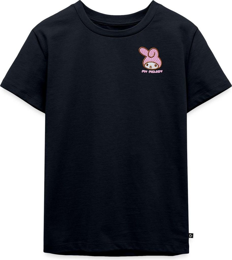 Spreadshirt My Melody Stick Portrait Kinder Premium T-Shirt, 110/116 (4 Jahre), Navy