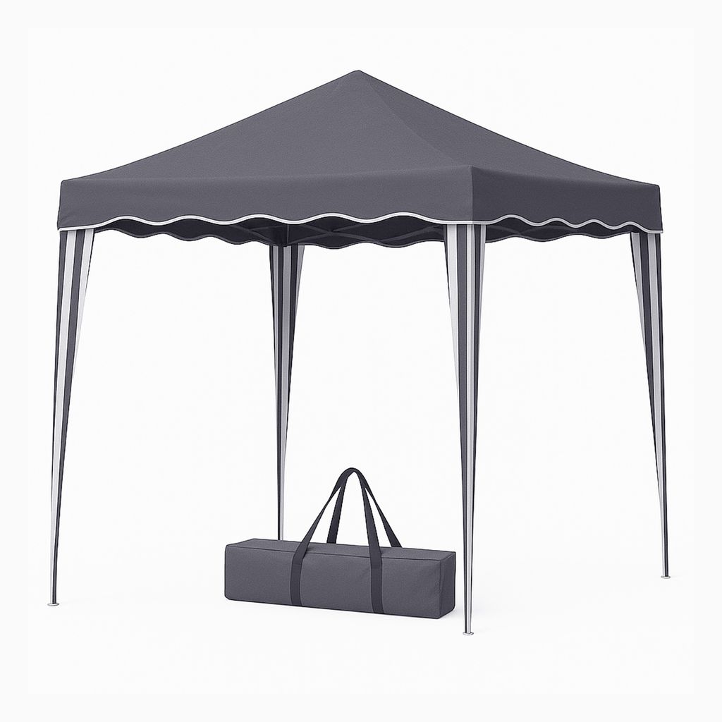 Bestlivings Faltpavillon 3 x 3 m ( Anthrazit ) Pop-Up System, Pavillon wetterfest und UV-Beständig mit Tragetasche, höhenverstellbar und wasserfest