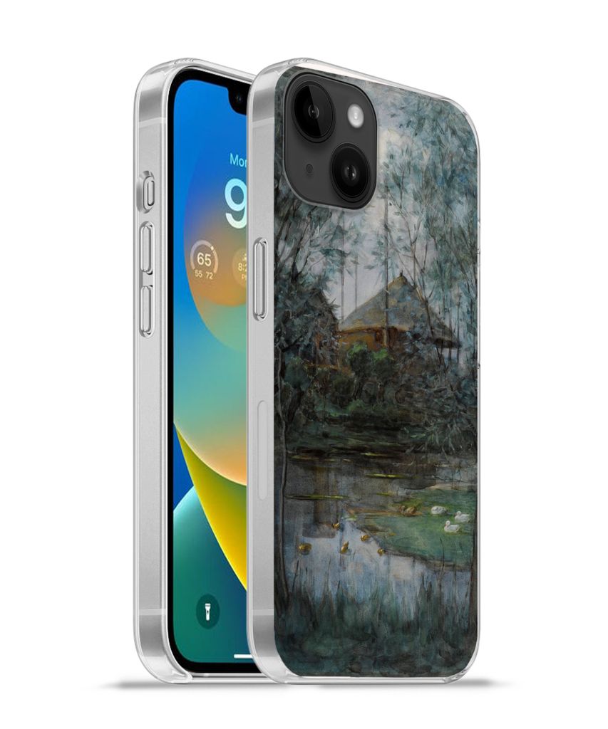 MuchoWow Handyhülle Schutzhülle Hülle für Apple iPhone 14 Plus - Soft case Heuhaufen - Piet Mondrian Silikon Softcase Handy Hülle - Abbildung