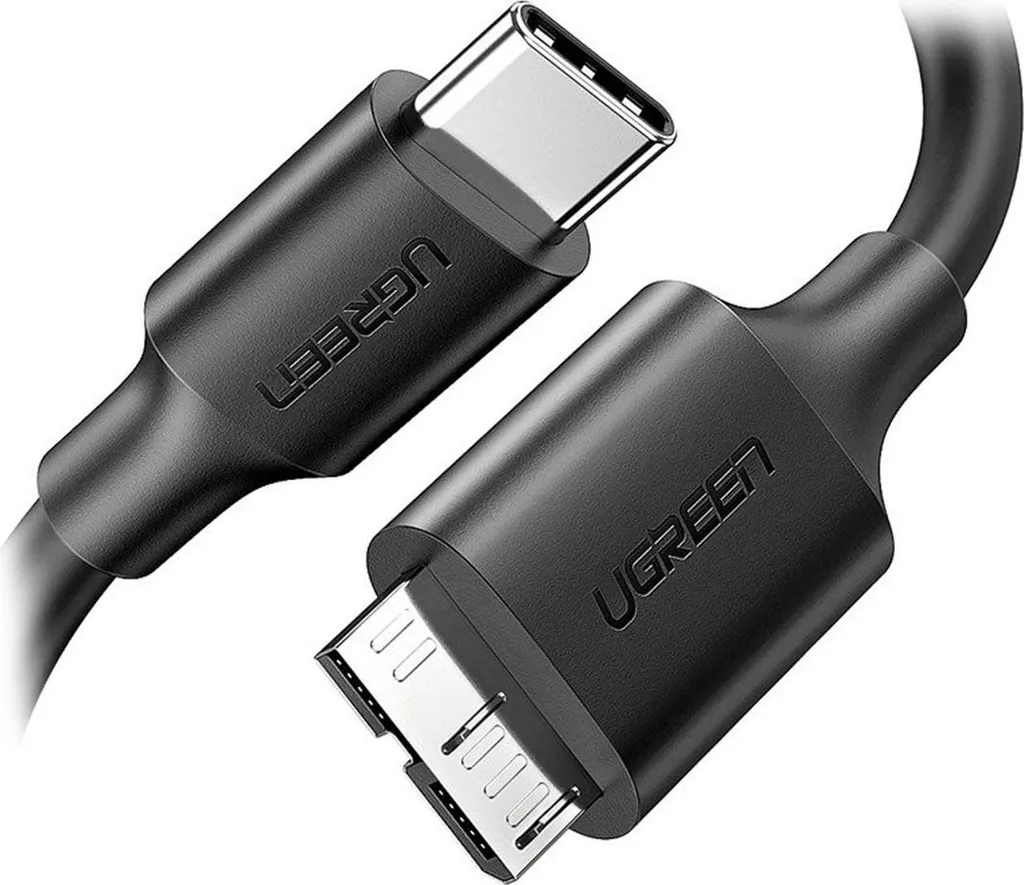Cavo Ugreen Micro USB 3.0 a Type-C 1m - Nero per Hard Disk - 28