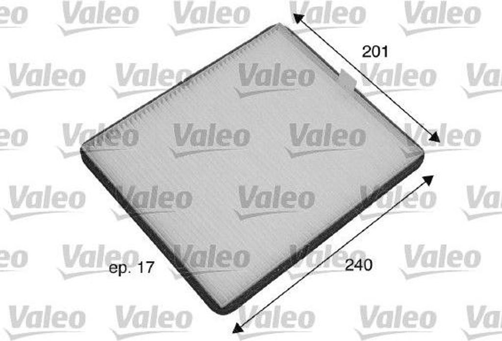 VALEO 698773 Innenraumluftfilter OE 4705463 kompatibel mit Agila A
