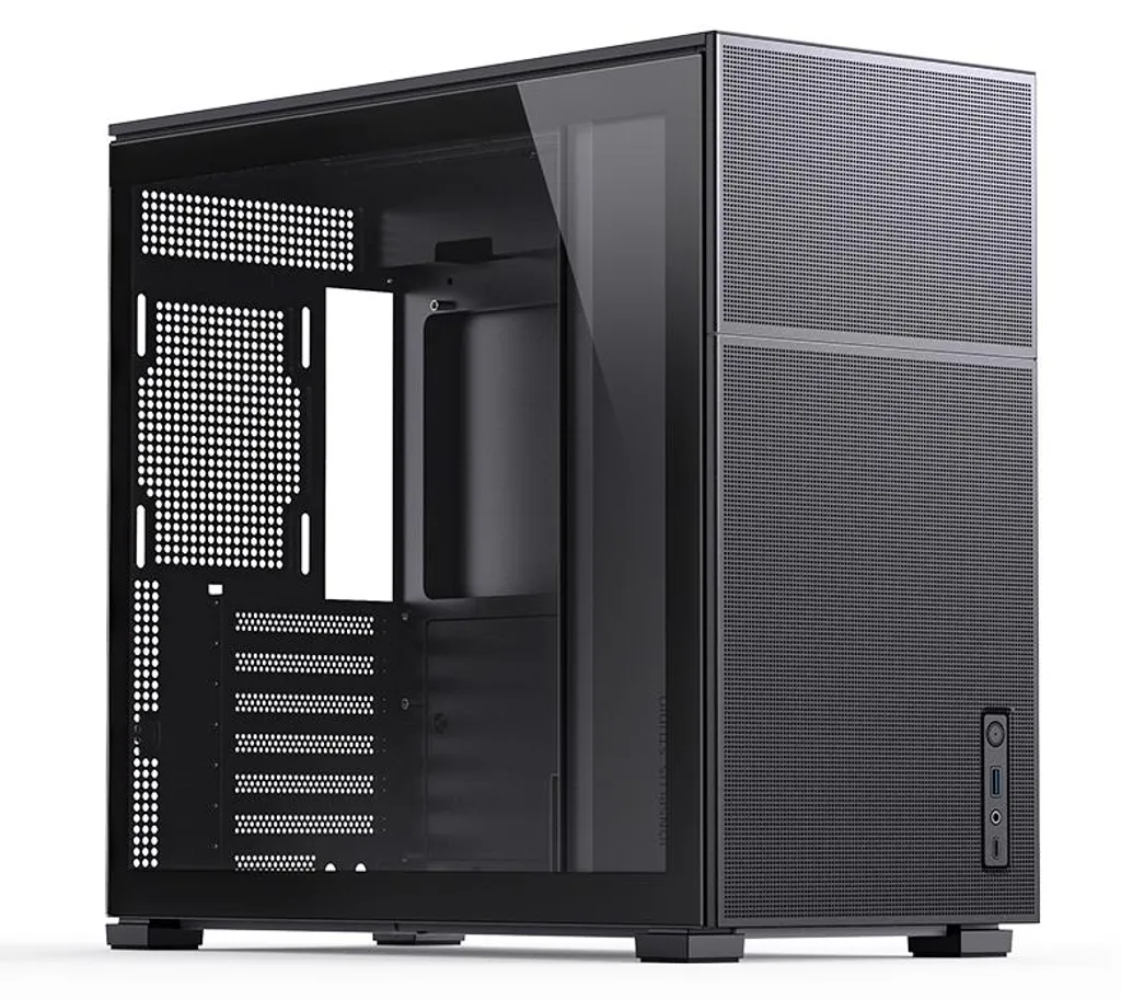 Jonsbo D41 MESH Black - Boîtier PC Midi Tower avec Écran Digital Intégré