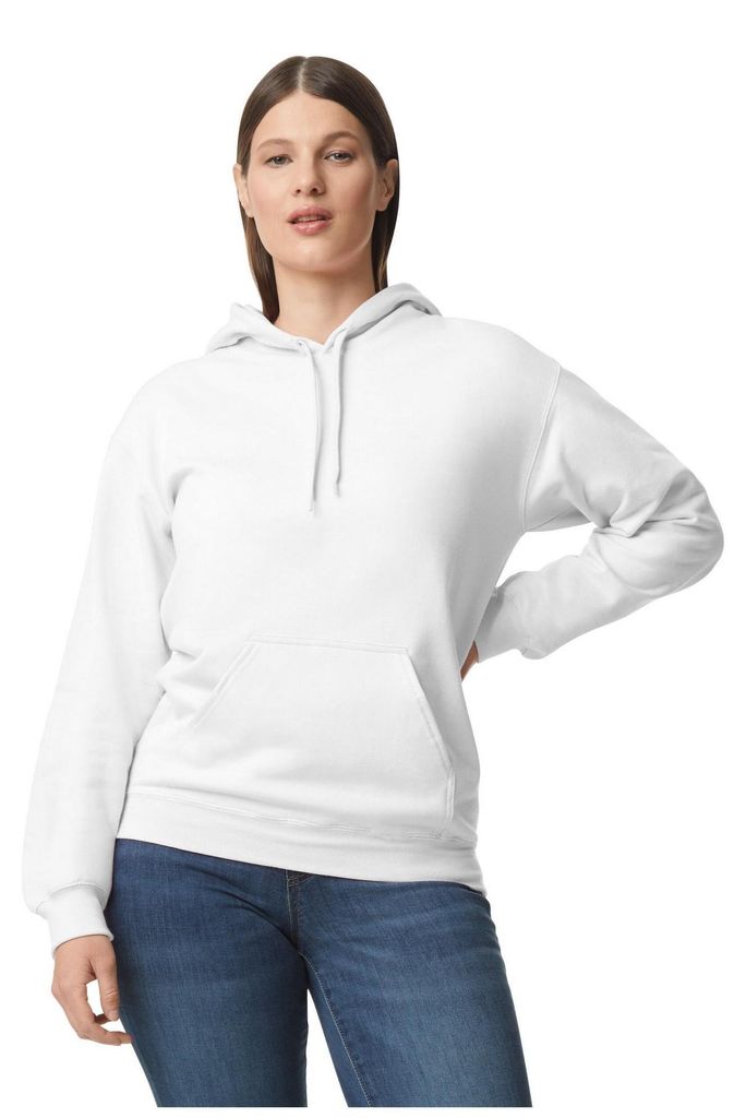 Gildan - "Softstyle" Kapuzenpullover Mittelschwer für Herren/Damen Uni LT600 (XL) (Weiß)