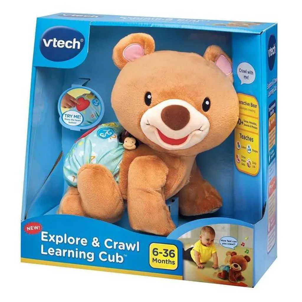 Ourson rampant musical VTech pour l'éveil de bébé - Peluche interactive