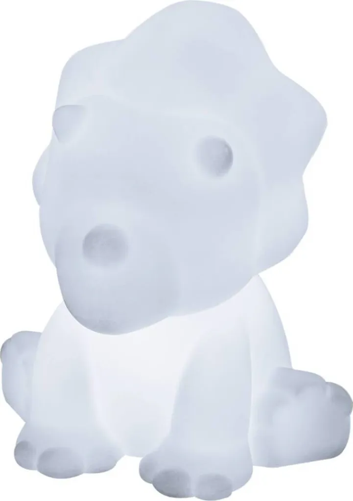 BigBen Enceinte Bluetooth Dinosaure Blanche - Haut-parleur LED Enfant