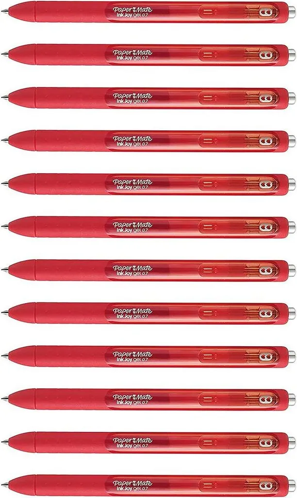 Penne Gel Rosse Paper Mate InkJoy 12pz | Asciugatura Rapida Ufficio