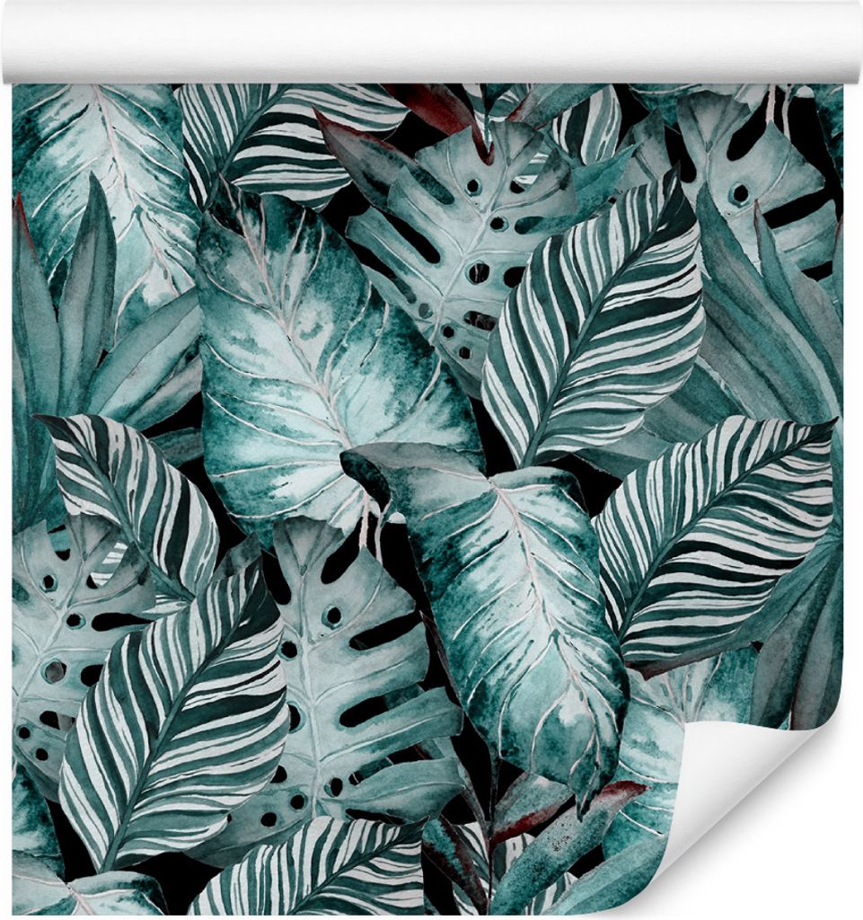 10m VLIES TAPETE Rolle Pflanzen Natur Stengel Blätter Muster XXL