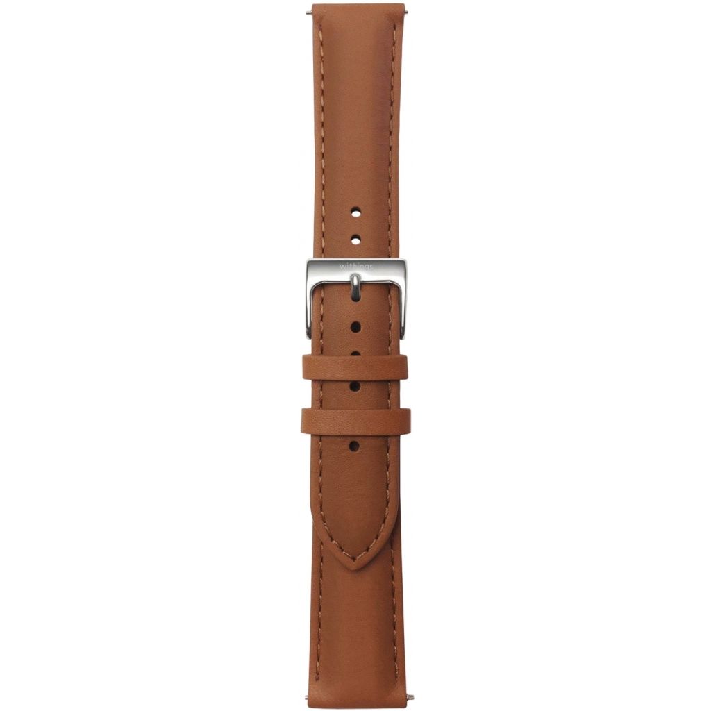 Withings Leder-Armband, 20mm, Steel HR und Scanwatch, Brown Produktbild 
