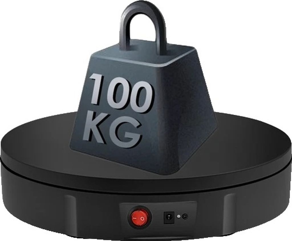 Espositore rotante elettrico, portata 100 kg, rotazione di Immagine del prodotto 
