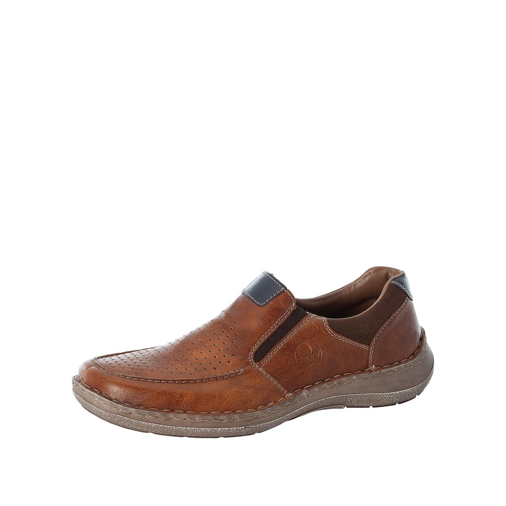 Rieker Herren Halbschuhe Slipper 03077-22, Größe:45 EU, Farbe:Braun