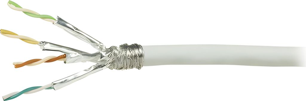 LogiLink Installationskabel Kat. 6 S/FTP 50 m weiß