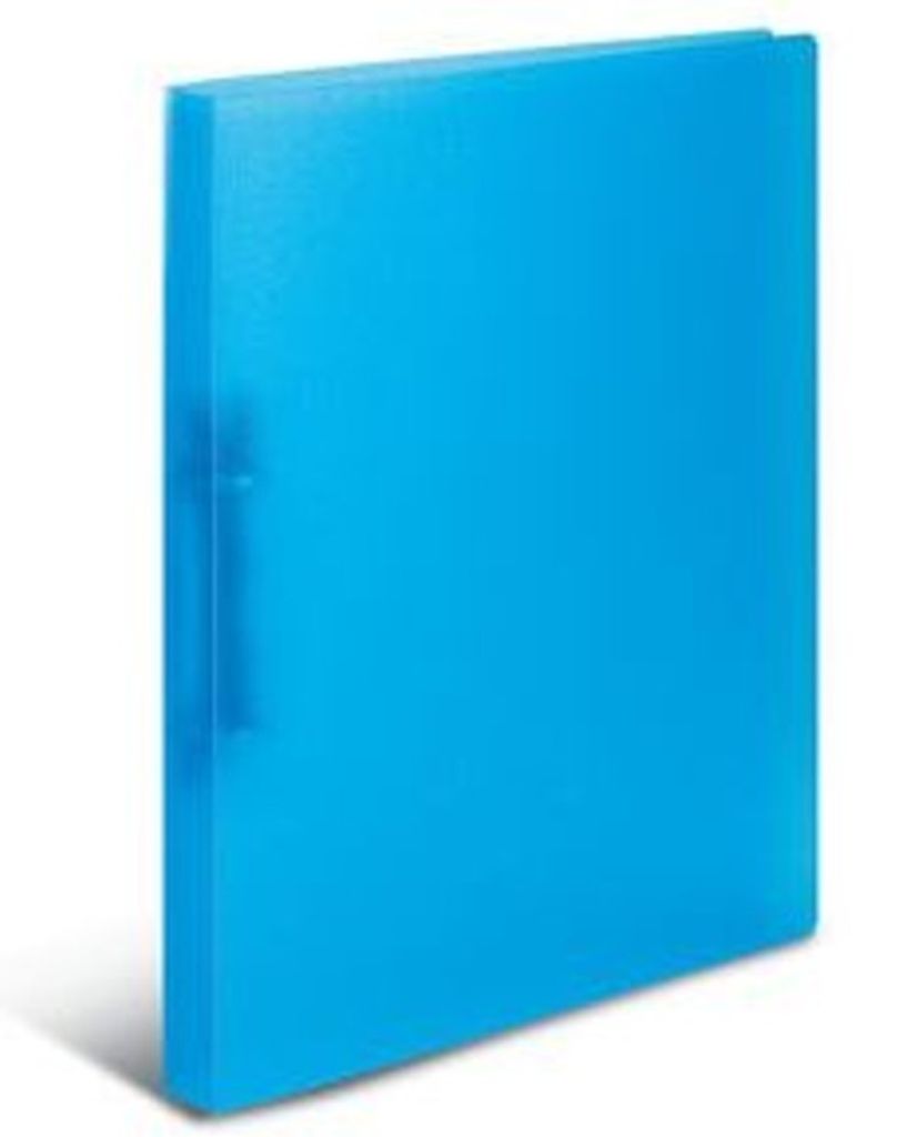 HERMA Ringbuch A4 Hellblau Transluzent, schmal, 2 Ringe, 25 mm breit, Ringordner aus Kunststoff mit Niederhalter für Kinder, Jungen und Mädchen