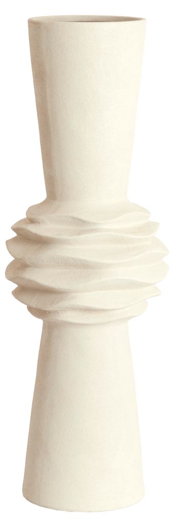 Light&living Deko-Vase Ø 24,5 x 73 cm OLIVORA Keramik cremefarben