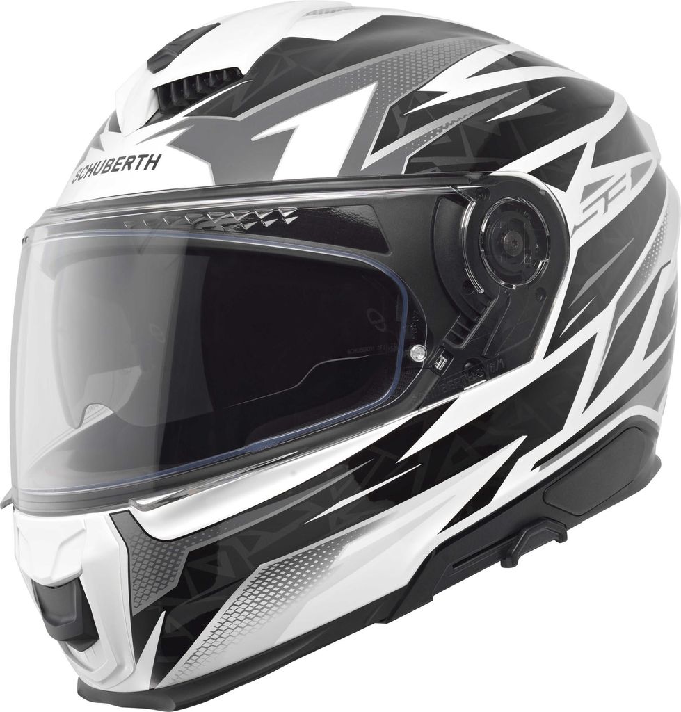 Schuberth S3 Thunder Helm, weiß/schwarz, M (57)