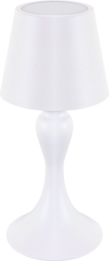 LED Tischlampe außen Metall Akku Dimmer IP54 26,2 cm hoch Weiß mit Farbwechsel 2700/4400/6500 K 320 lm Modern