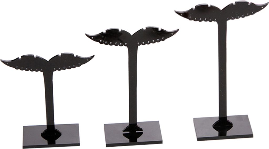 3 Stücke Schritt Ohrring Ohrstecker Schmuck Rack Display-ständer Lagerung Aufhänger Halter-Augenbraue