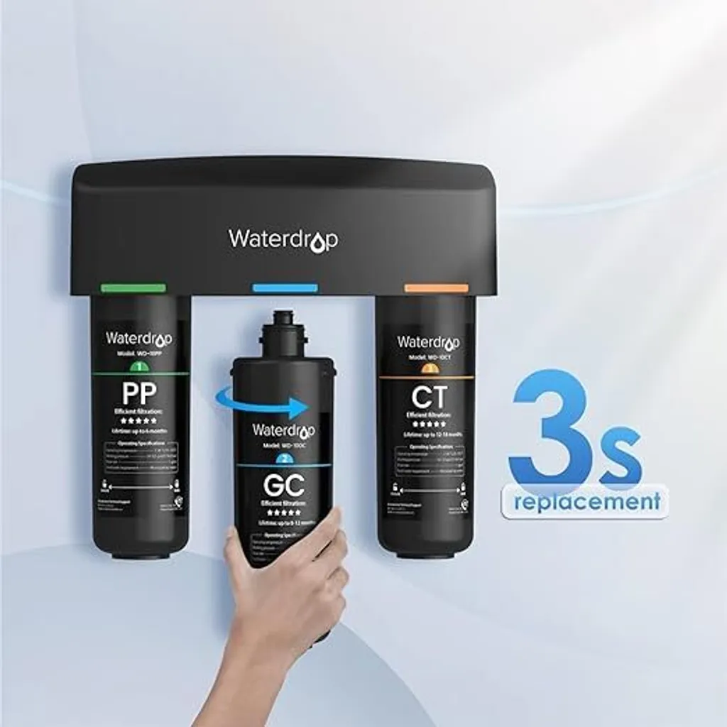 Solution de Filtration Eau du Robinet Waterdrop WD-10GC sous Lavabo - 5