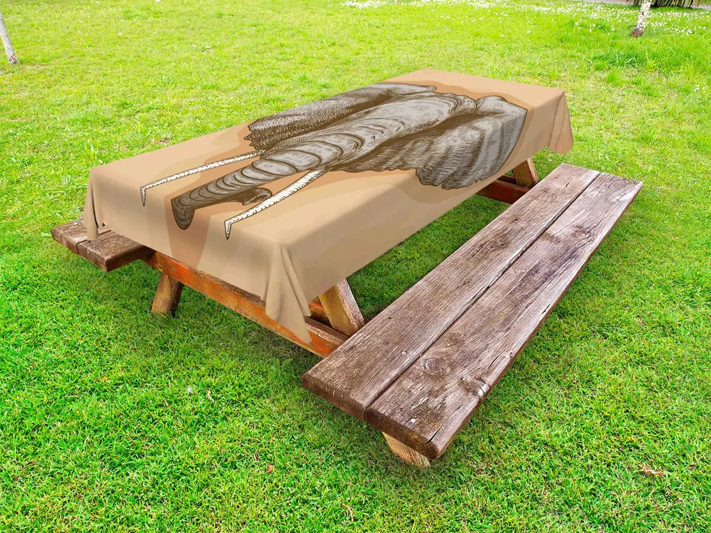 ABAKUHAUS Tovaglia Elefante 145x265 cm - Stile Boho Retrò per Esterni