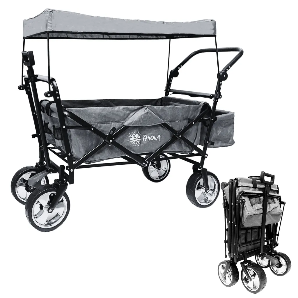 Recensione Carrello Pieghevole Rijoka Grigio Jeans con Tetto - Top Gamma
